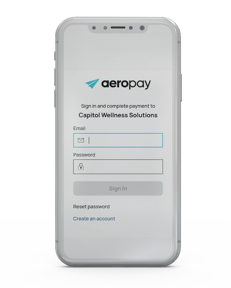 Aeropay signup